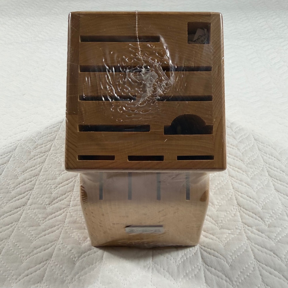 Wusthof 15 Slot Knife Block FSC‎ Wood Storage Organizer Factory Sealed Germany